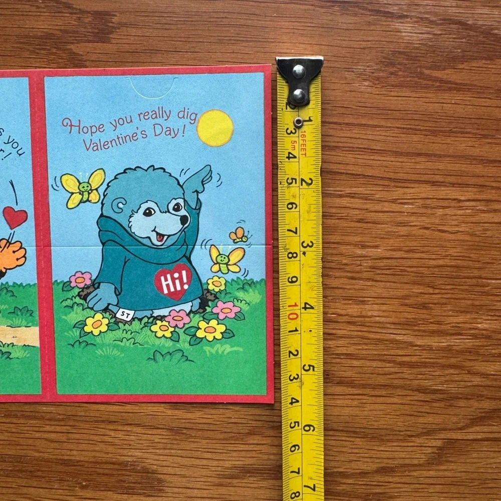 Vintage 1982 Shirt Tales Fun Fold Valentines‎ Ambassador Hallmark